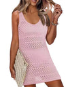 Openwork Scoop Neck Cover Up