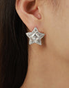 Titanium Steel Star Stud Earrings