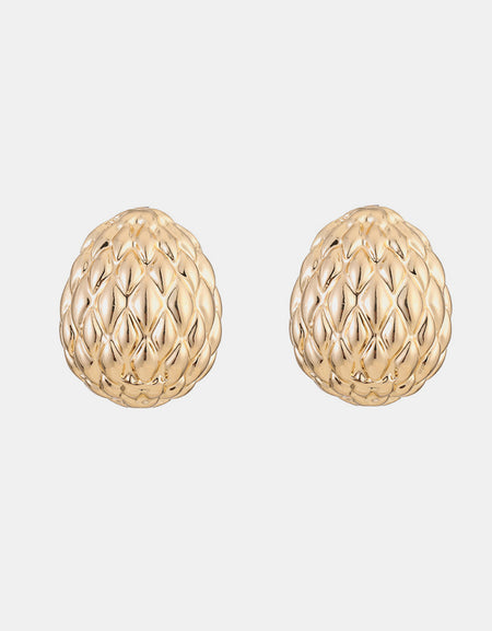 Gold-Plated Stud Earrings