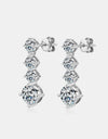 4 Carat Moissanite 925 Sterling Silver Earrings