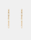 Gold-Plated Bar Earrings