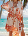 Lovelet Printed Open Front Cover-Up