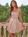 Sequin Tie Back Cami Dress