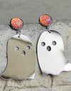 Ghost Shape Acrylic Dangle Earrings