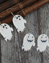 2 Piece Alloy Acrylic Ghost Dangle Earrings