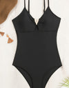 Cutout Spaghetti Strap One-Piece Swimwear