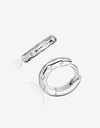 925 Sterling Silver Huggie Earrings