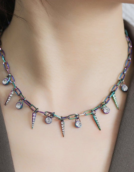 Colorful Multi-Charm Necklace