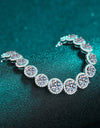 925 Sterling Silver 10.4 Carat Moissanite Bracelet