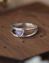 Moonstone Heart 925 Sterling Silver Ring