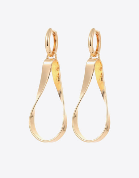 Alloy 18K Gold-Plated Earrings