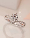 Bold Beauty 1 Carat Moissanite Heart-Shaped Ring