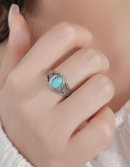 Turquoise 925 Sterling Silver Ring