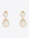 18K Gold-Plated Alloy Spiral Earrings