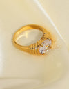 18K Gold Plated Zircon Ring