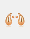 Big Size Water Drop Brass Earrings