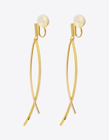 18K Gold Plated Clip-On Earrings