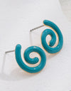 Bright Color Copper Earrings