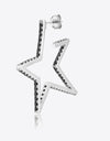 Zircon Star 925 Sterling Silver Earrings