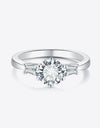 Loyal Love 1 Carat Moissanite Platinum-Plated Ring