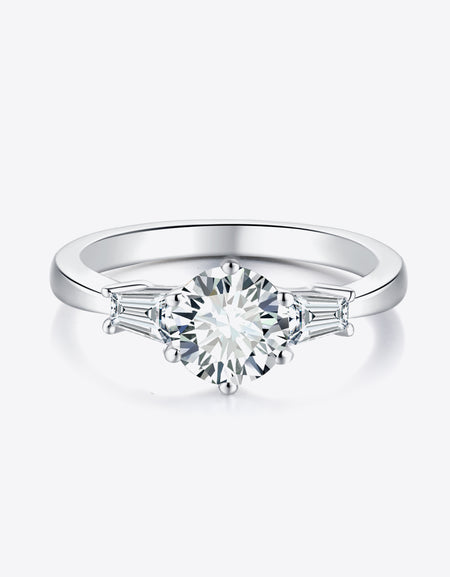 Loyal Love 1 Carat Moissanite Platinum-Plated Ring