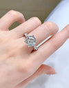 5 Carat Moissanite Side Stone Ring