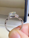 2 Carat Moissanite 925 Sterling Silver Ring