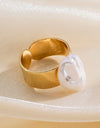 18K Gold Plated Adjustable Ring