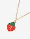 Fruit Pendant Double-Layered Necklace