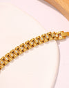 18K Gold-Plated Watch Band Bracelet