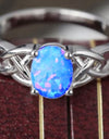 Crisscross 4-Prong Opal Ring