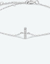 G To K Zircon 925 Sterling Silver Bracelet