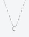 A To F Zircon 925 Sterling Silver Necklace