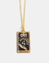 Tarot Card Pendant Stainless Steel Necklace