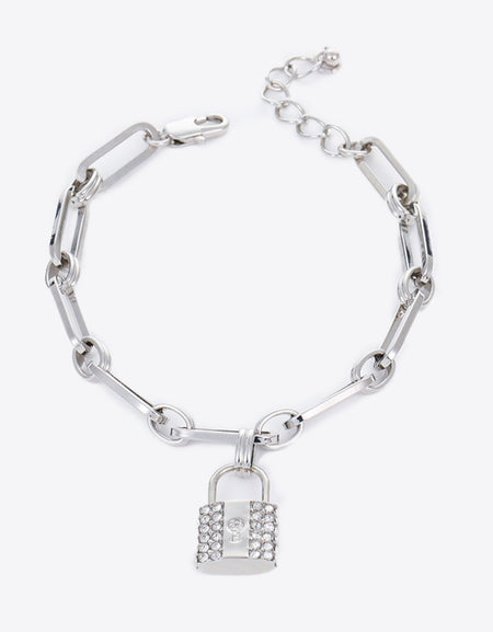 Lock Charm Chain Bracelet