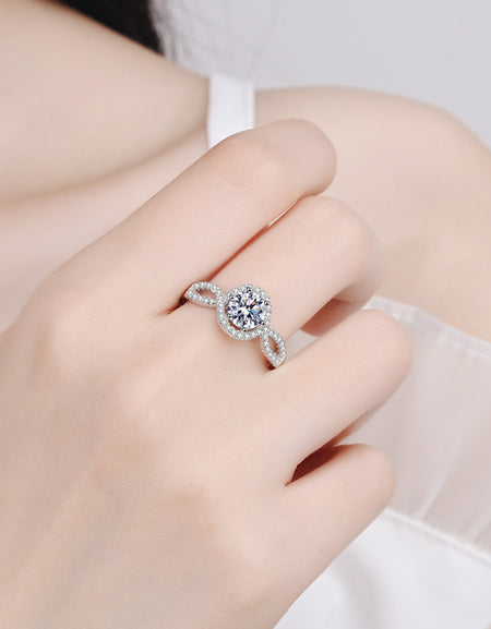 Feel The Joy 925 Sterling Silver Moissanite Ring