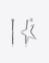 Zircon Star 925 Sterling Silver Earrings