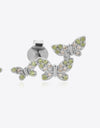 Zircon Butterfly 925 Sterling Silver Earrings