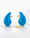 Big Size Water Drop Brass Earrings