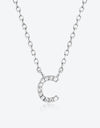 A To F Zircon 925 Sterling Silver Necklace