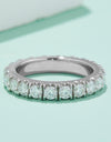 2.3 Carat Moissanite 925 Sterling Silver Eternity Ring