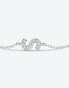 Q To U Zircon 925 Sterling Silver Bracelet