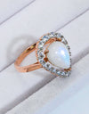 Moonstone Teardrop-Shaped 925 Sterling Silver Ring