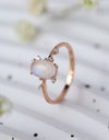 High Quality Natural Moonstone 925 Sterling Silver Ring