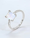 Square Moonstone Ring