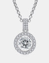 Zircon Pendant 925 Sterling Silver Necklace