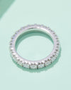 2.3 Carat Moissanite 925 Sterling Silver Eternity Ring