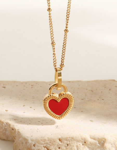 Stainless Steel Heart Pendant Necklace