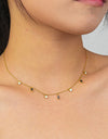 18K Gold Plated Multi-Charm Chain Necklace