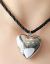 Heart Pendant Rope Necklace